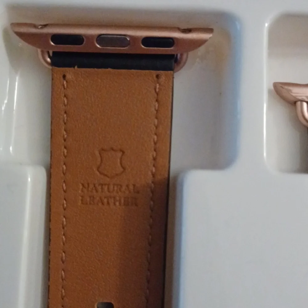 NWT Apple Smartwatch band. Set Brown and Black. Rose Gold